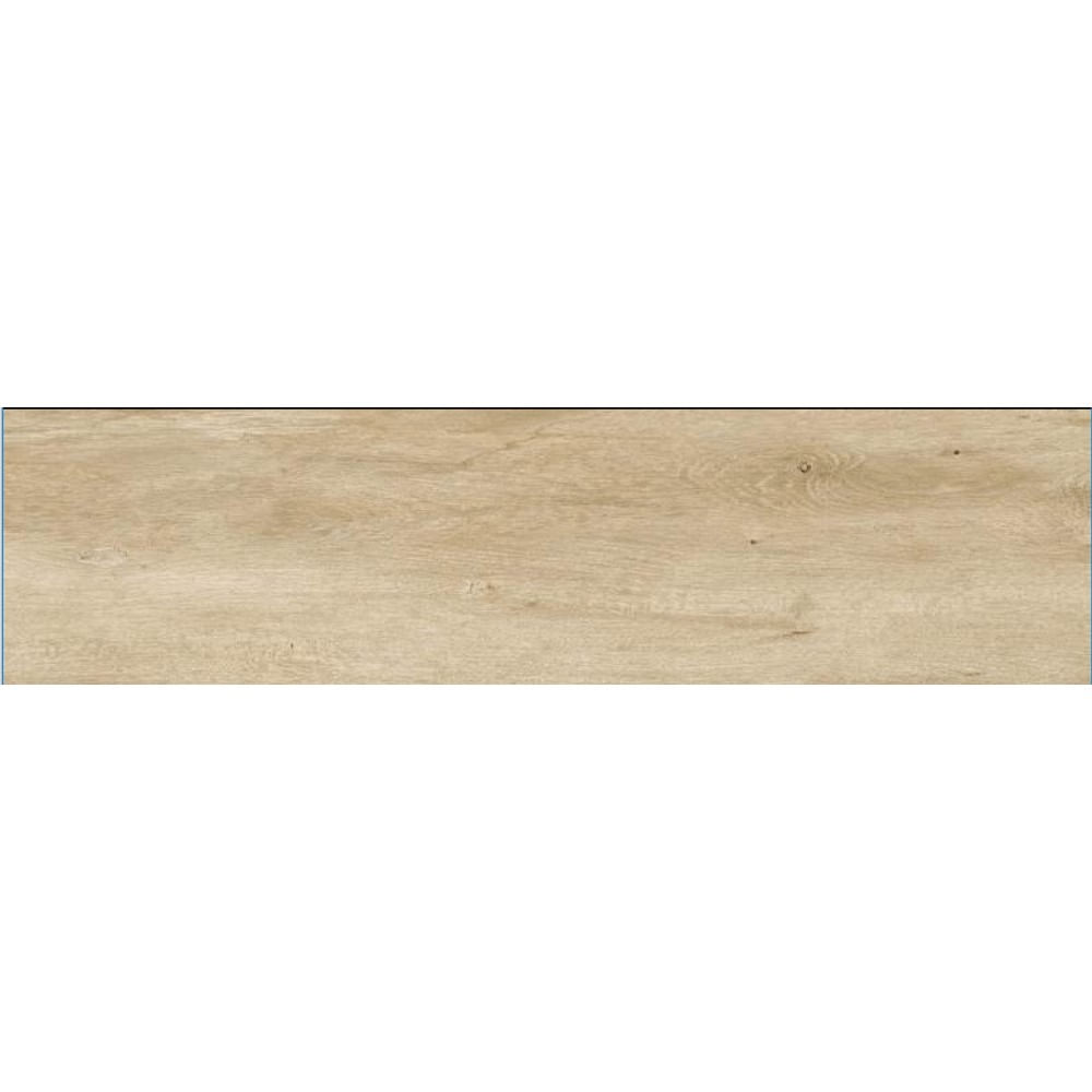 Porcelanato Amadeirado Esmaltado Bege Liverpool 26x106cm Caixa com 2m² Biancogres