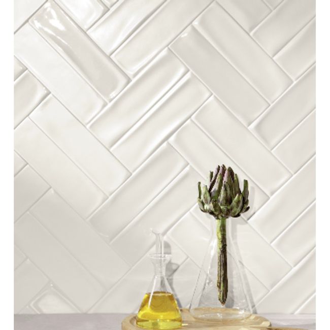 Revestimento Vivant Blanc Esmaltado 6,98x24,54cm 0,34m² Branco Bold Portobello