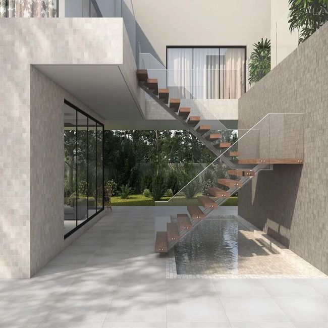 Porcelanato Munari Cimento Externo 90X90Cm Ret Cx1,62M2 Eliane