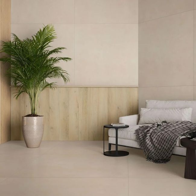 Porcelanato Munari Marfim Acetinado 120X120Cm Retificado Caixa 1,44m² Eliane