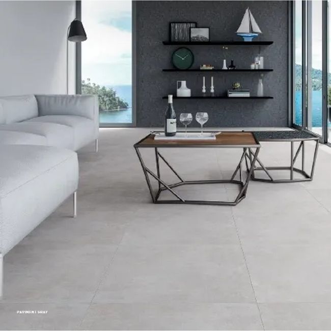 Porcelanato Esmaltado 60x60cm Caixa com 2,2 m² Cinza Paviment Gray Incesa
