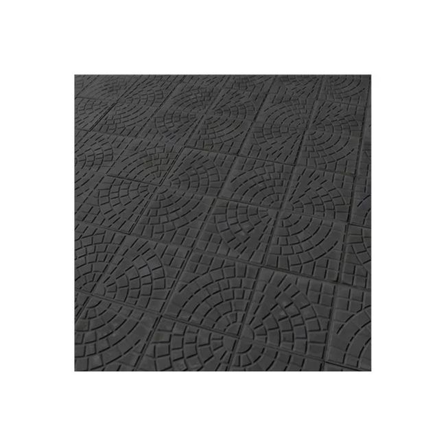 Piso Ladrilho Hidráulico Firenze Preto 30,7x30,7cm Caixa com 0,47 m² Borda Reta Cimartex