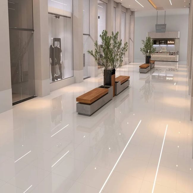 Porcelanato Bianco Master Polido 60X60 Cx2,16M2 Elizabeth