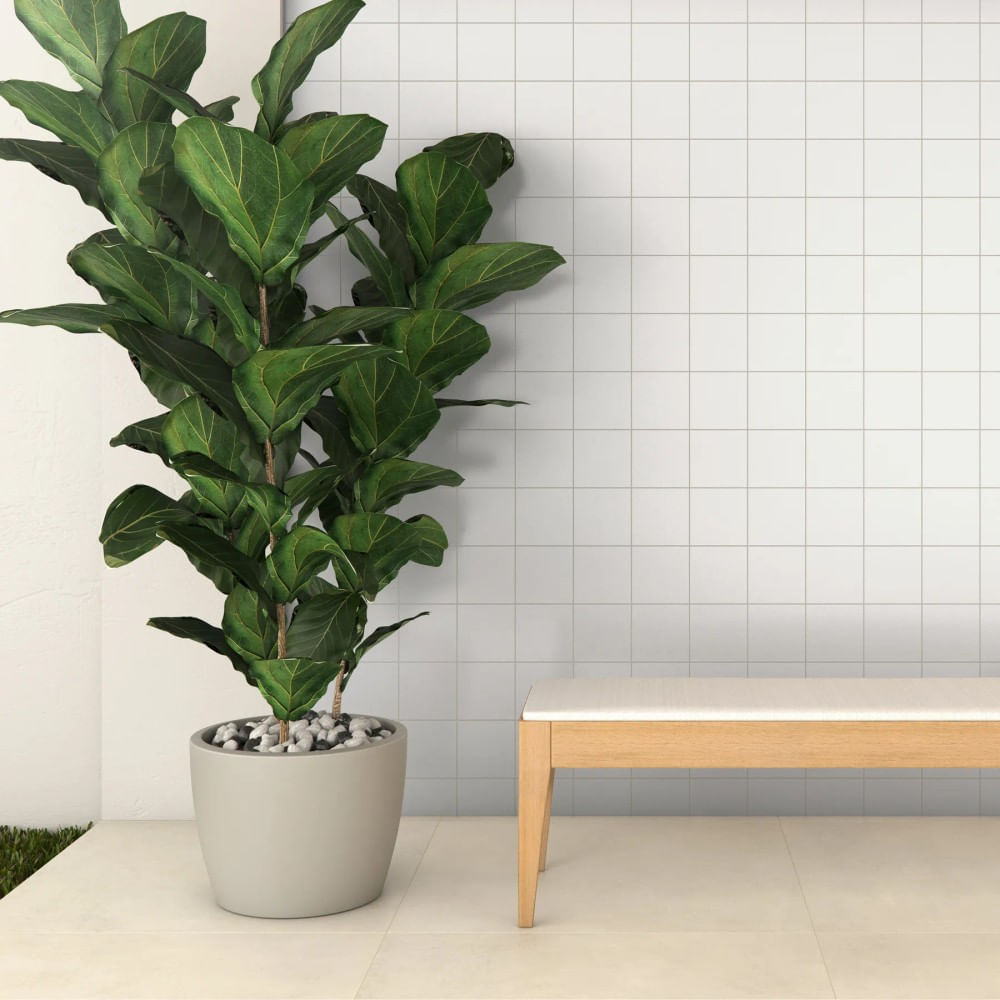Revestimento Piscina Eliane 15,5x15,5cm Branco