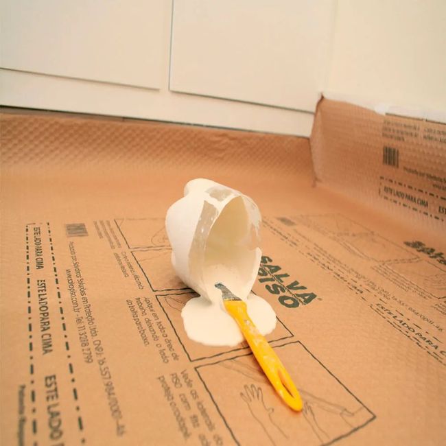 Protetor de Pisos 1x15mt Marrom Salvabras