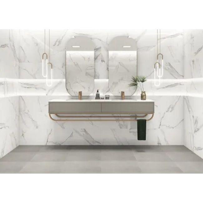 Porcelanato Munari Cimento Acetinado 59X59cm Caixa com 1,74 m² Retificado Eliane