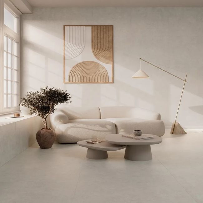 Porcelanato Esmaltado 80X80Cm Chicago Nebbia Satin Cx2,6M2 Biancogres