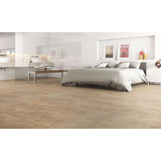 Porcelanato Antique Wood Amber Acetinado 50X100Cm Esmaltado Caixa 2M2 Elizabeth