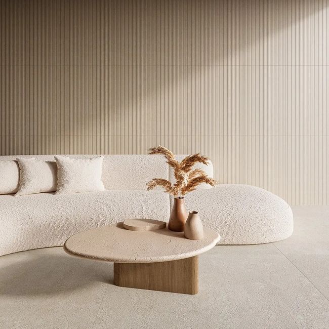 Porcelanato Esmaltado 100X100Cm Dorcia Beige Satin Cx3,0M2 Biancogres