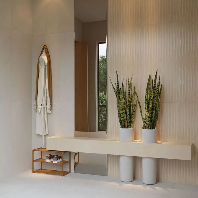 Porcelanato Khali Off White Externo 90X90Cm Ret Cx1,62M2 Eliane