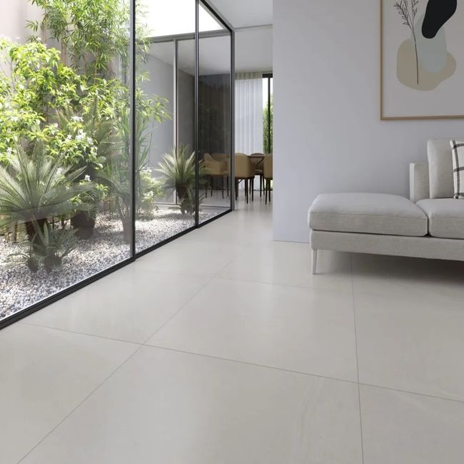 Porcelanato Khali Off White Acetinado 120x120cm Retificado Caixa 1,44m² Eliane