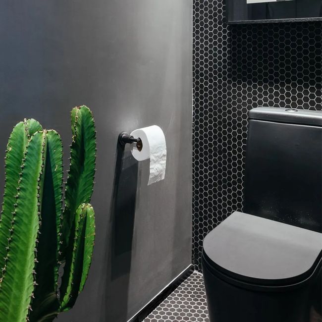 Pastilha para Piscina Preto Acetinado Hexagonal Bold Drop System Atlas