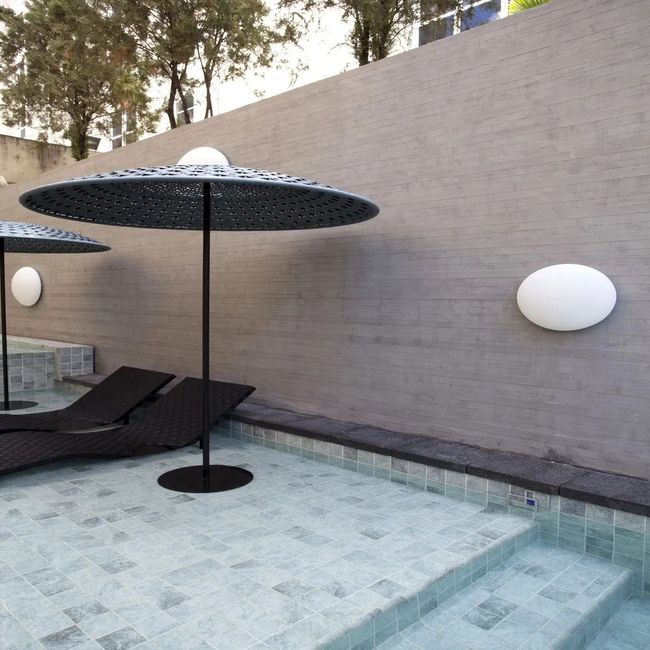 Revestimento  Para Piscina Verde 10x10 cm Grés Fiji Mate Bold Drop System Atlas