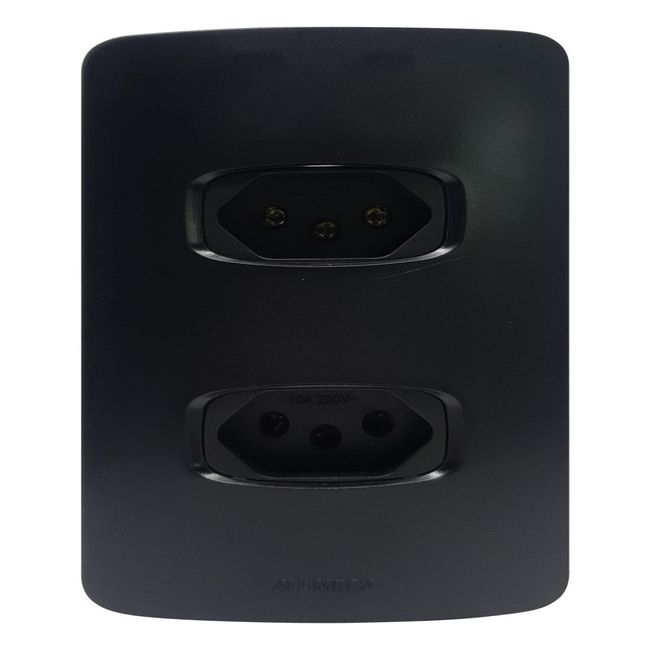 Conjunto-2-Tomadas-10A-Com-Placa-4X2-Preto-Gracia-Maxx-Alumbra-2611619-1