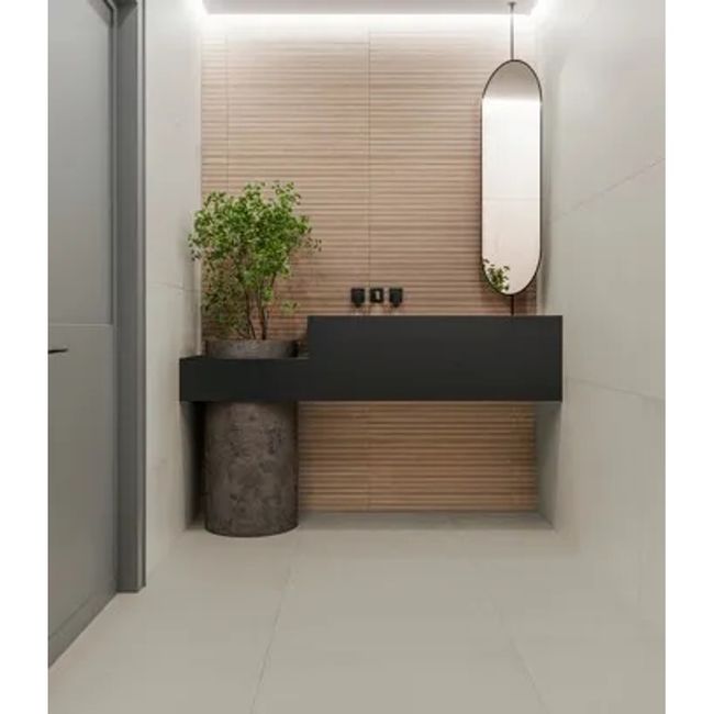 Revestimento de Parede Cerâmico Amadeirado Retificado Acetinado 38x76cm Porto Caramelo 2,02m² Royal Grés