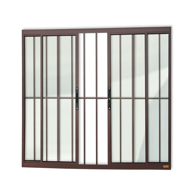 Janela-Aluminio-Confort-4FCGrade-120-X-200-VLiso-Marrom-Corten-Brimak-2626527-1
