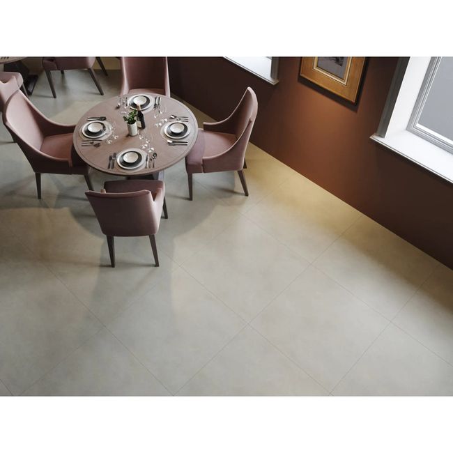 Piso Vinilico Citta Home Cemento Chiaro 94X94 2Mm Cx 7,07M2 Cola Biancogres