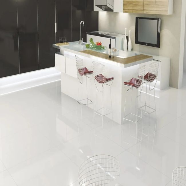 Rodapé retificado Essence 11,37x58,4cm bianco 5 peças Portinari