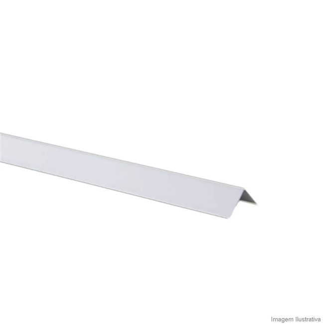 Cantoneira Mod L 3/4 Com 3 Metros Epóxi Branco Reisam