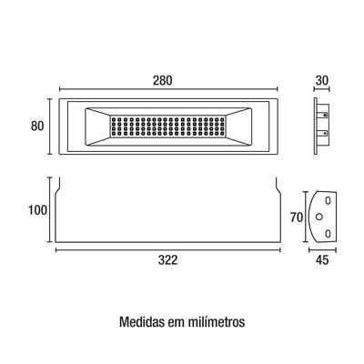 Refletor-Modular-Led-Pro-50W-Ip66-Aluminio-Retangular-280Mm-Bivolt-6500K-Preto-Blumenau-2629488-1