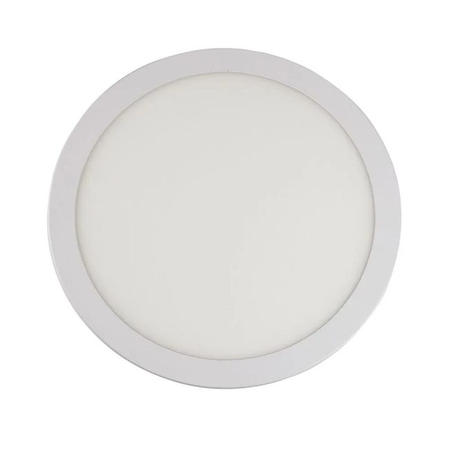 Painel Embutir Slim Led Redondo 18W 3000K 22,5cm IP20 Bivolt LLumm Bronzearte