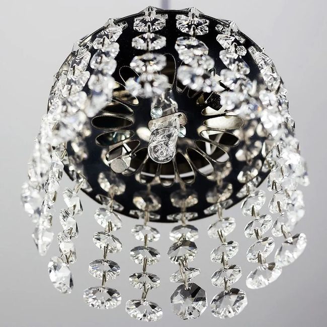 Pendente Milano Cristal Redondo 1 Luz G9 LLumm Bronzearte