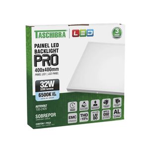 Painel Led Pro 40x40 Sobrepor 6500k Taschibra