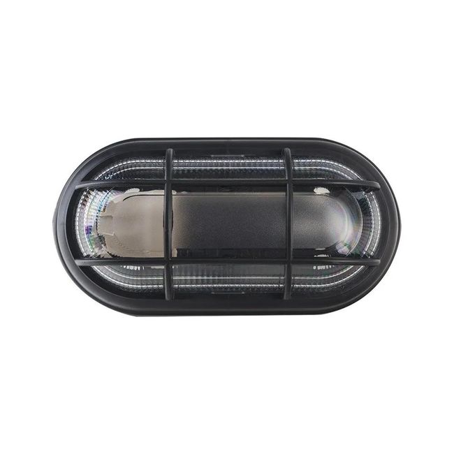 Tartaruga com Grade 1XE27 Preto Opl