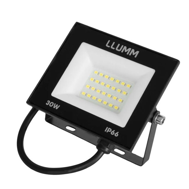 Refletor Deep Led Fit 30W 6500K IP66 100-250V Branco LLumm Bronzearte