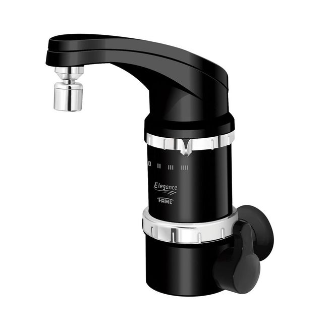 Torneira Eletrica Elegance de Parede c 4 Temperaturas 4800W 220V Black Fame