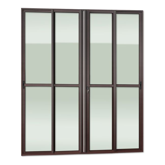Porta-Correr-4FMov210-X-200-Elite-CFechadTetra-VLiso-Marrom-Corten-Brimak-2627744-1