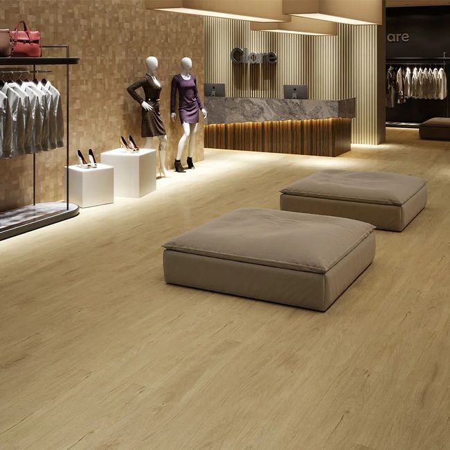 Piso Laminado Click Space Belgrado 134X18,7cm Caixa com 2,5 m² Durafloor