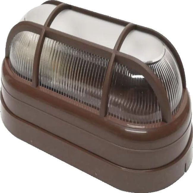 Tartaruga com Grade 1XE27 Marrom Opl