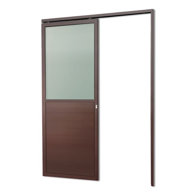 Porta-De-Correr-Suspensa-Vidrao-Esq-L25-Marrom-Corten-210X80-Brimak-2632489-1