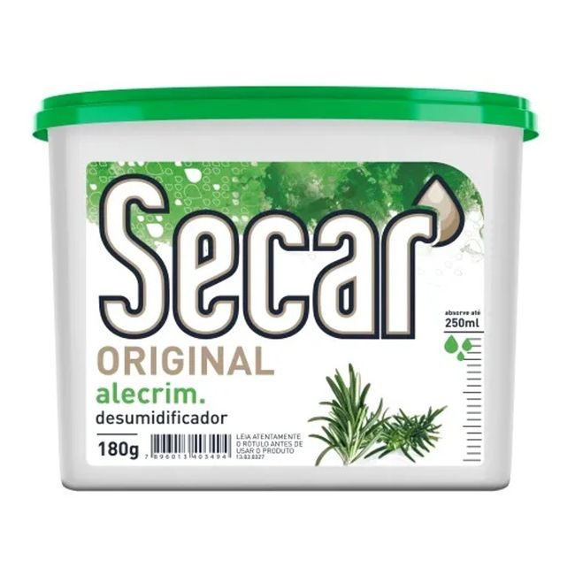 Desumidificador 180g Original Alecrim Secar