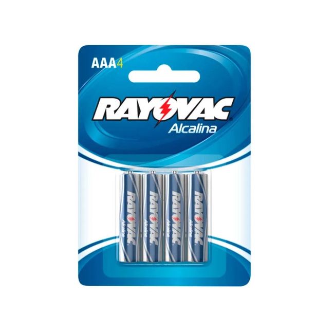 Pilha Alcalina Palito AAA SM 4un Rayovac