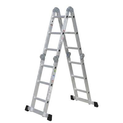 Escada de Aluminio Articulada 4x3 12 Degraus Novipro -2-