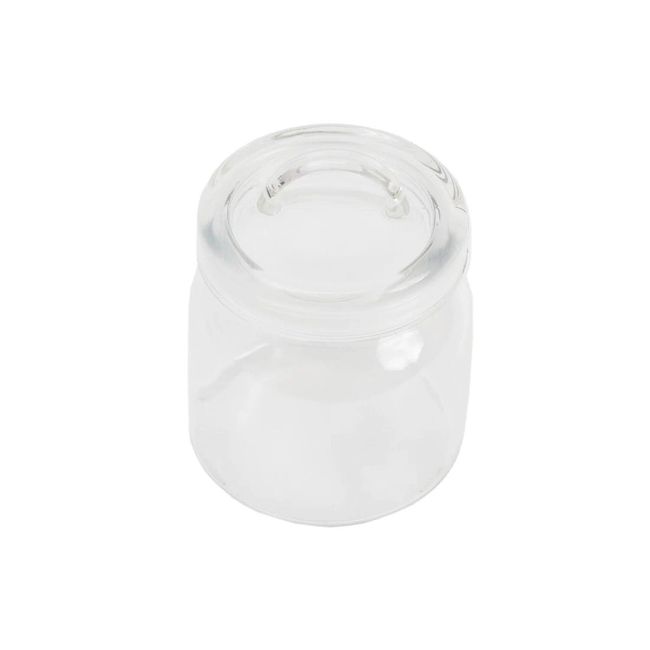Pote Campo 500Ml De Vidro Com Alça Redondo Mozcada