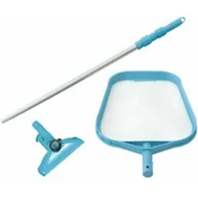 Kit Manutenção p/ Piscina - Peneira e Aspirador (Cabo 2,39m) Intex