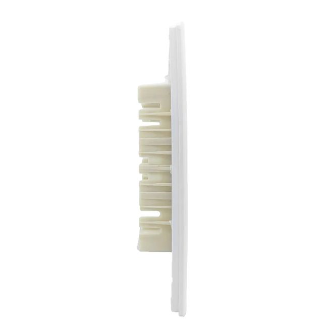 Placa 4X2 Furo Com Suporte Branco Novara Dicompel
