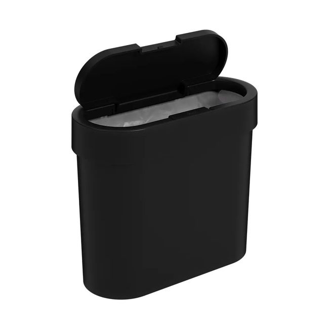 Lixeira Flat 2,8L Preto Coza