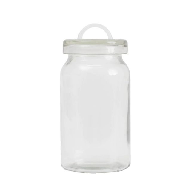 Pote Campo 1100Ml De Vidro Com Alca Redondo  Mozcada