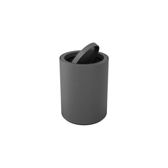 Lixeira Com Tampa Basculante 1 Litro Cinza Chumbo Brinox
