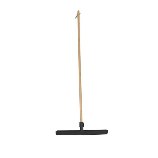Rodo Preto Com Cabo De Bambu 124Cm Preto Oikos
