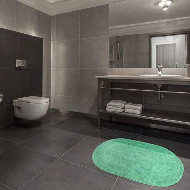 Tapete Allegro Oval 40Cmx60Cm Verde Menta Kapazi