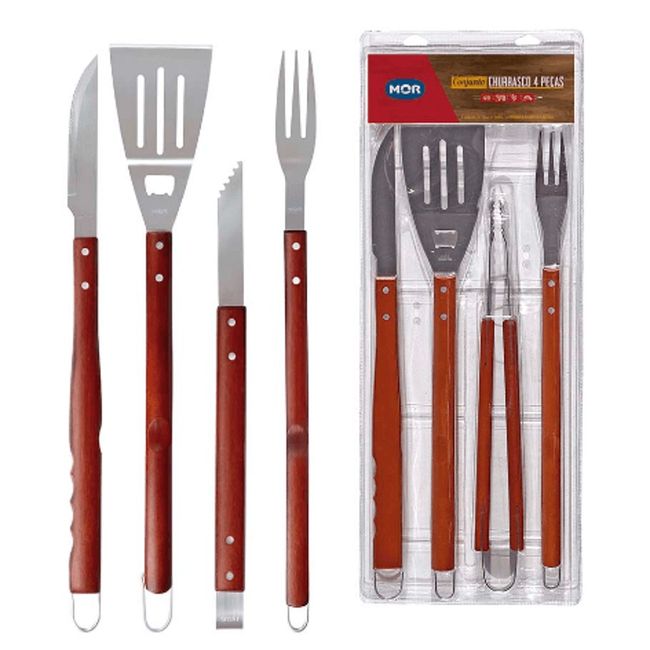 Conjunto de Churrasco c/ 4 Peças Mor