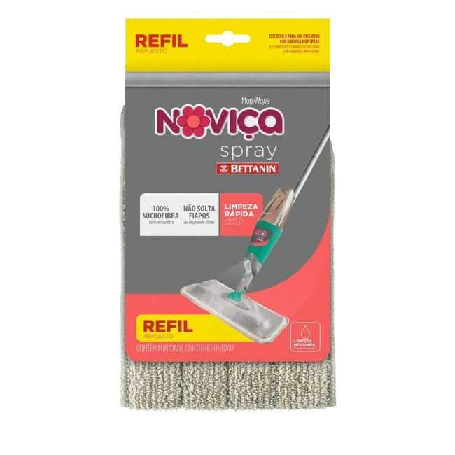 Refil Tecido Mop Spray Noviça 1X6 Bt191R Bettanin