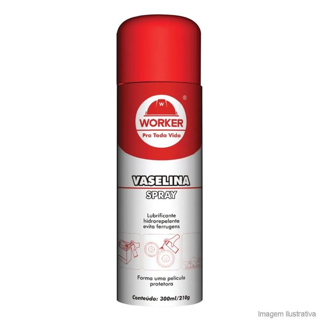 Vaselina Spray 300ml Branca e Vermelha Worker