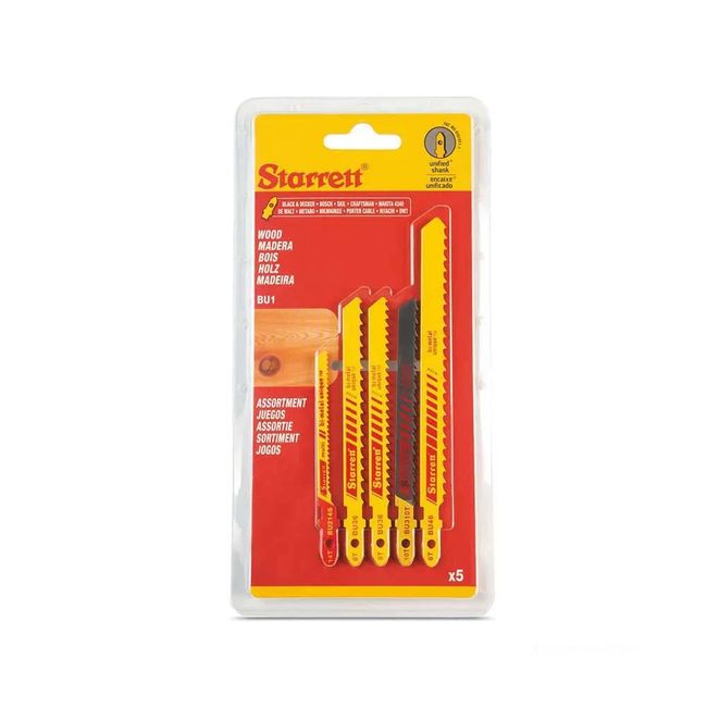 Jogo de Lâminas para Serra Tico Tico BU1 com 5 Peças Starret