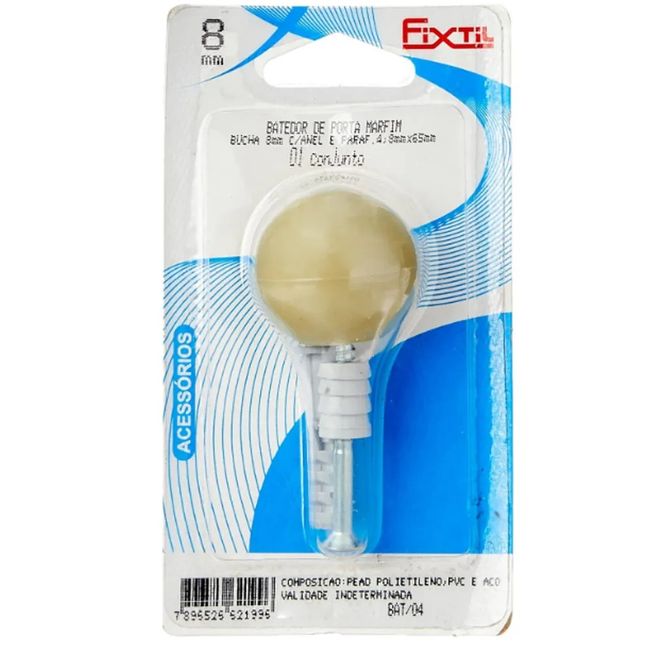 Batedor de Porta Pvc Marfim Fixtil